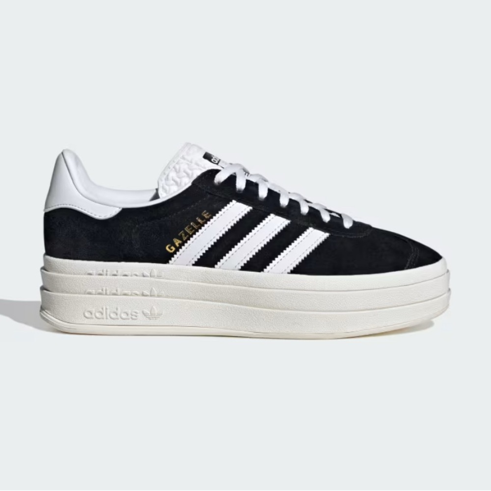 Adidas Women's Gazelle Bold Platform Sneakers Sz 9.5 - Black and White NWB